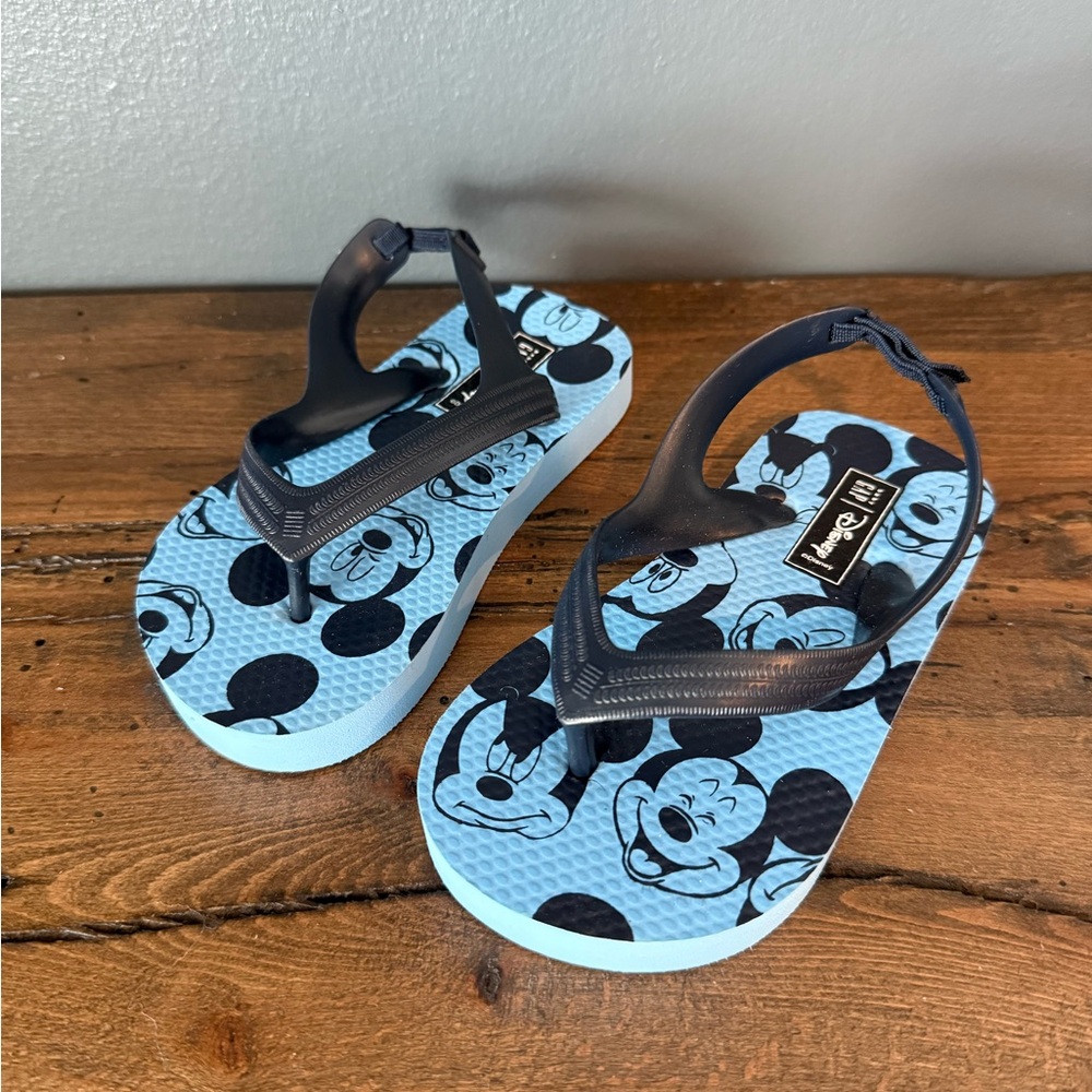 GAP Disney Mickey Blue Character Flip Flops